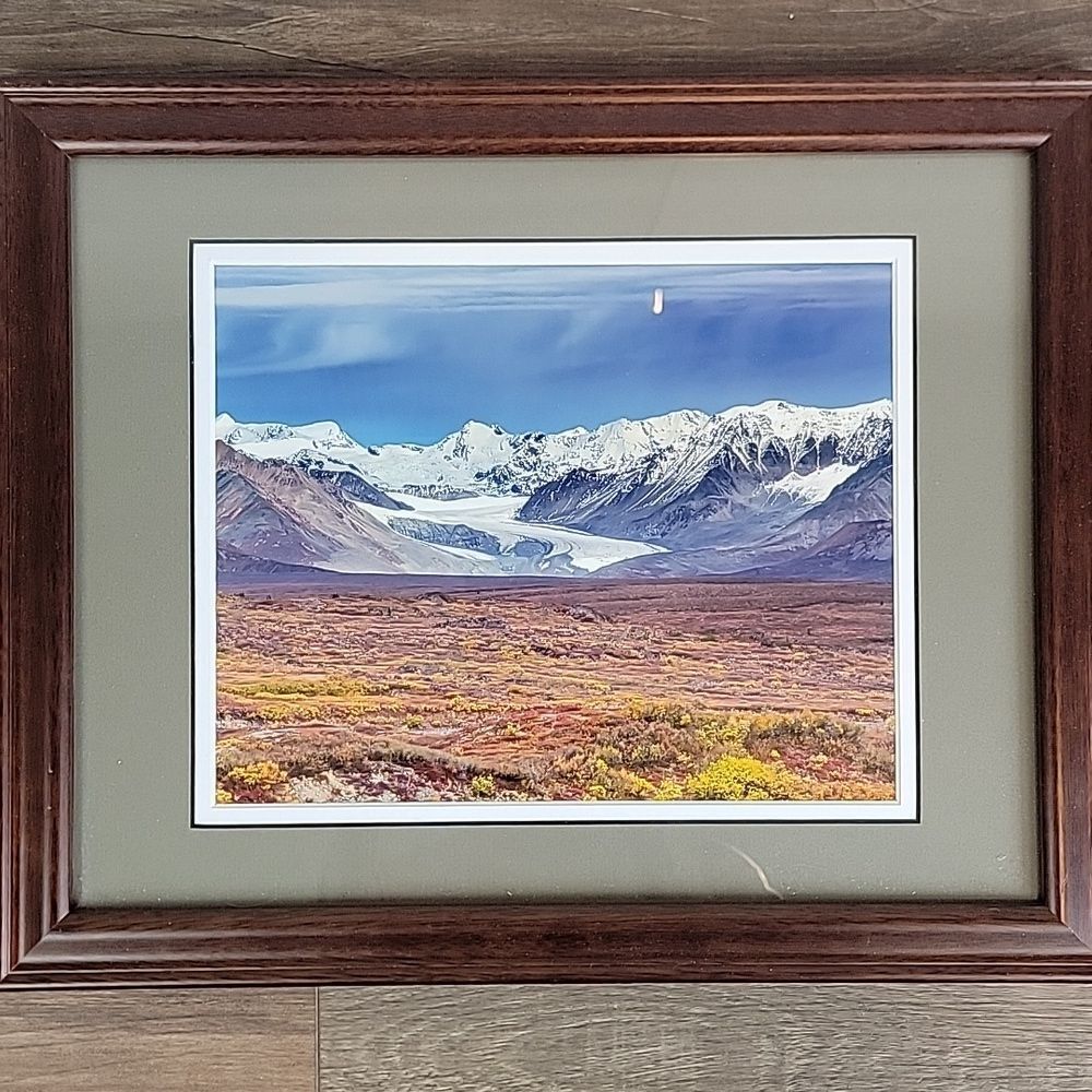 "Gulkana Glacier" By Ed Boudreau Framed Alaskan Landscape Photo